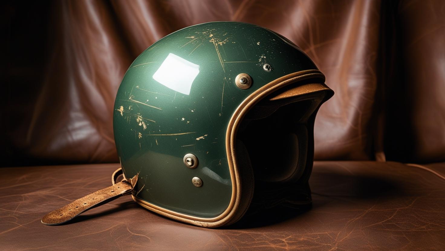Casque moto vintage
