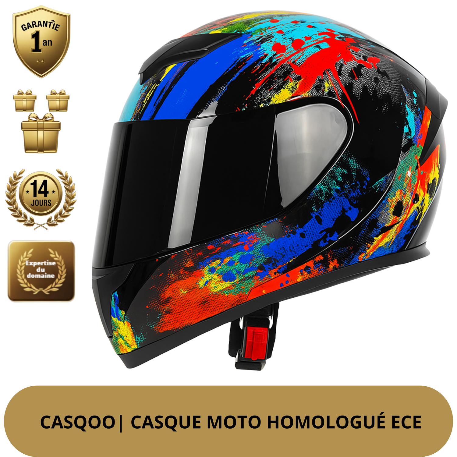 Casque Moto Femme Intégral Bluetooth – Sécurité, Style & Liberté