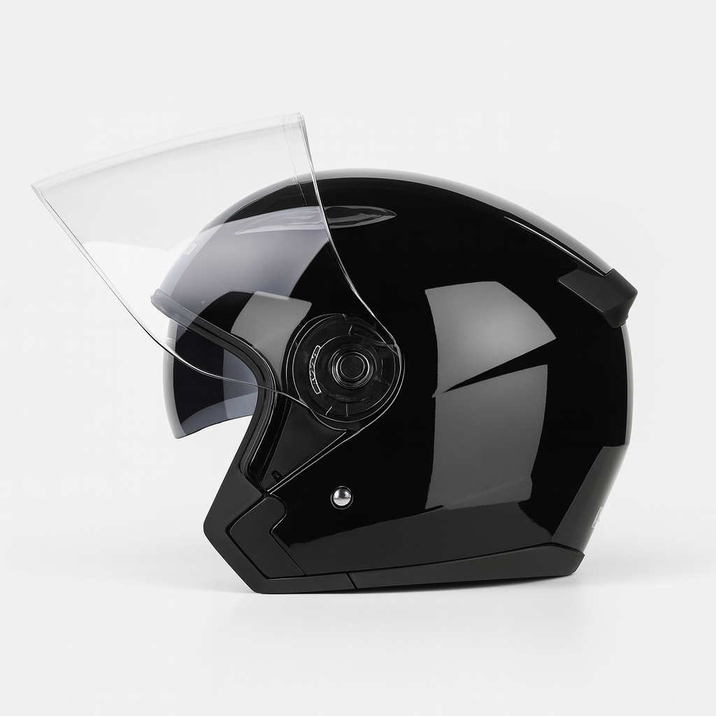 Casque Moto Jet - Ouvert Double Visière – Homologué DOT & ECE