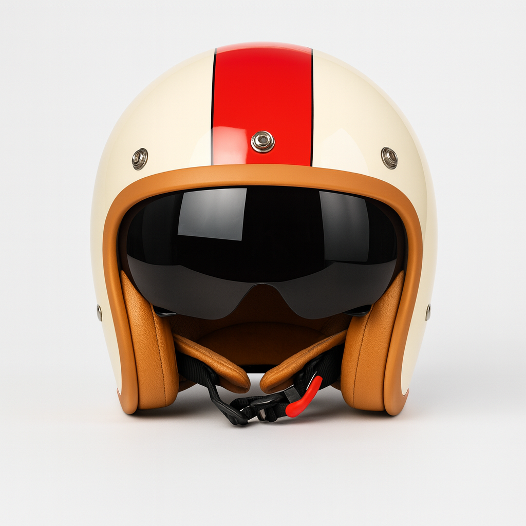 Casque Moto Jet - Visière Teintée - Homologué DOT & ECE