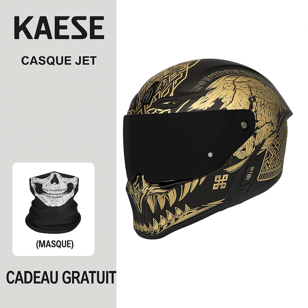 Casque Moto Homme Rétro Vintage – Homologué DOT & ECE