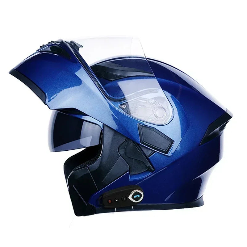 Casque Moto Bluetooth – Double Visière, Intégral & Connecté – Homologué DOT ECE