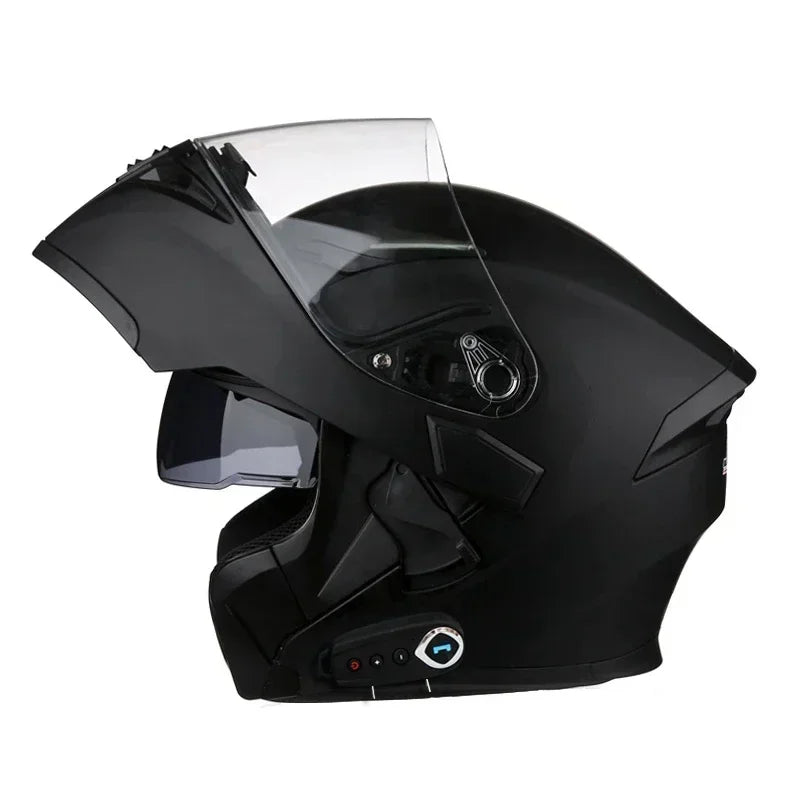 Casque Moto Bluetooth – Double Visière, Intégral & Connecté – Homologué DOT ECE