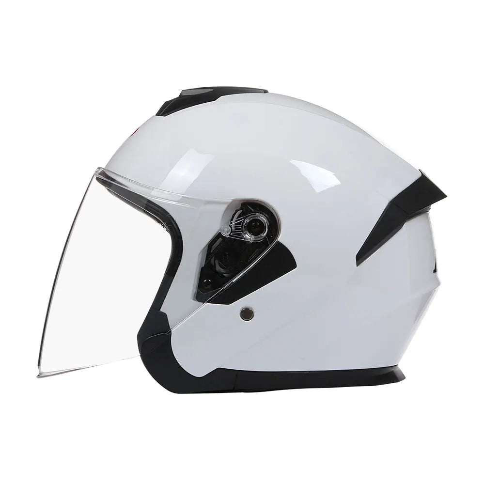 Casque moto homme 3/4 urbain – Look vintage, respirant & certifié DOT, idéal pour l’été et les trajets stylés