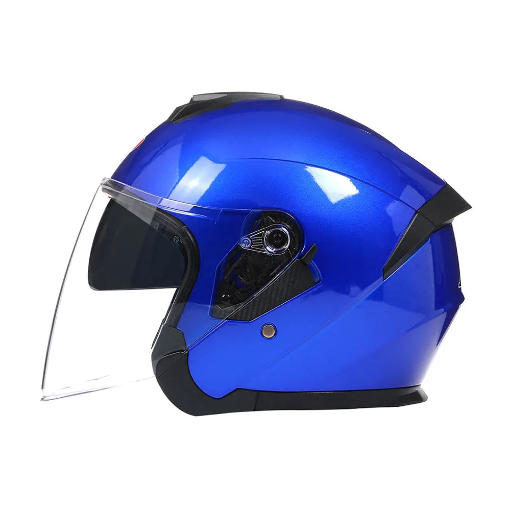 Casque moto homme 3/4 urbain – Look vintage, respirant & certifié ECE et  DOT, idéal pour l’été et les trajets stylés