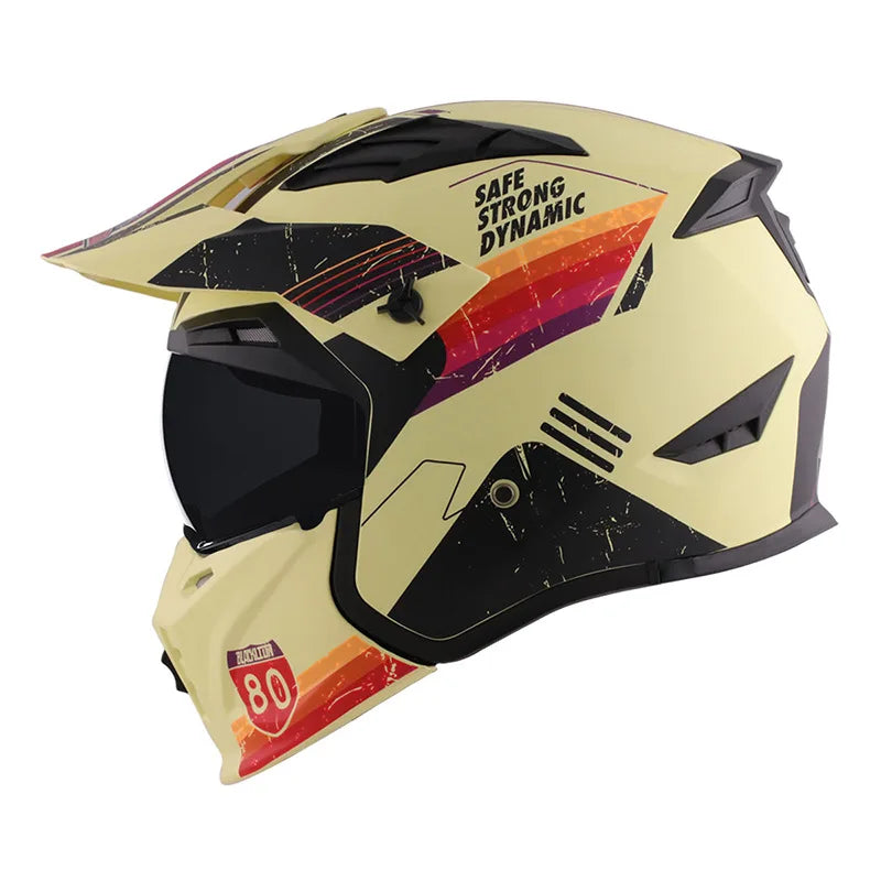 Casque moto homme – Certifié DOT & ECE, 4 saisons, sécurité sport & descente