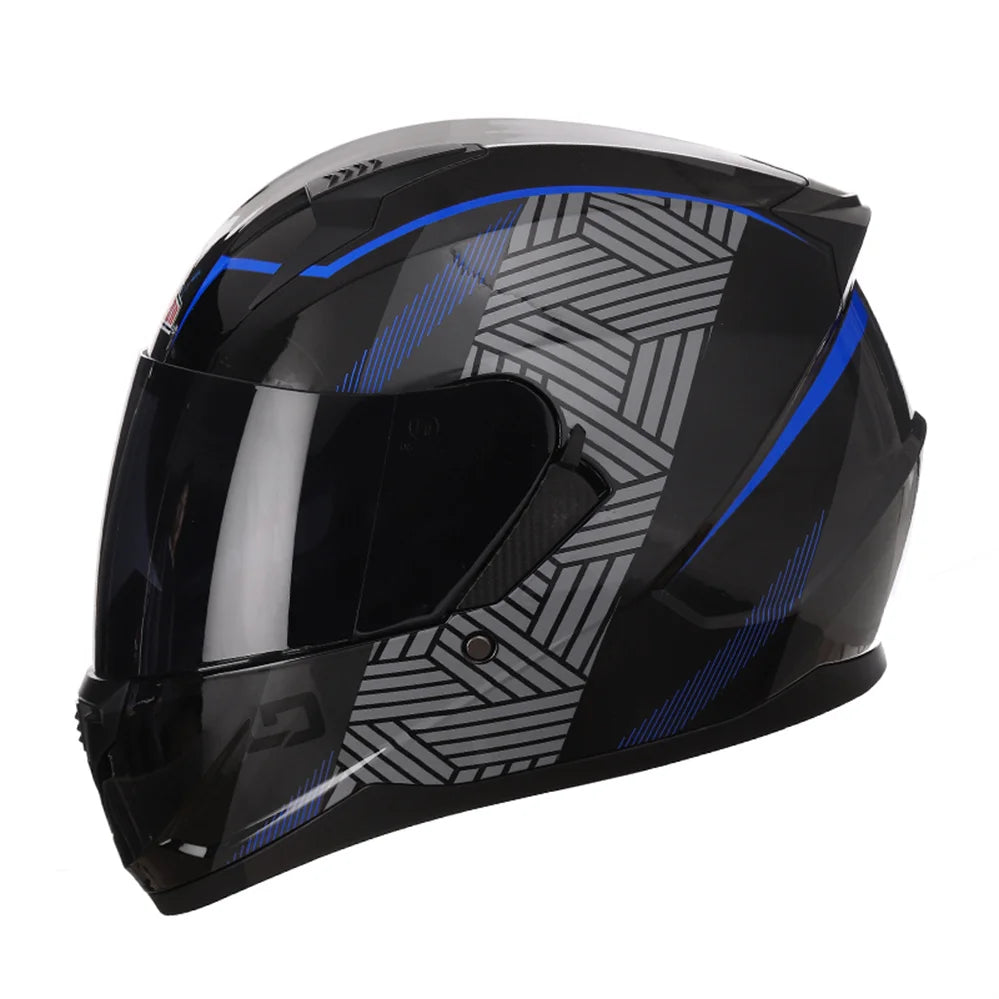 Casque modulable moto  – intégral, certifié DOT & ECE, confort 4 saisons & style sportif