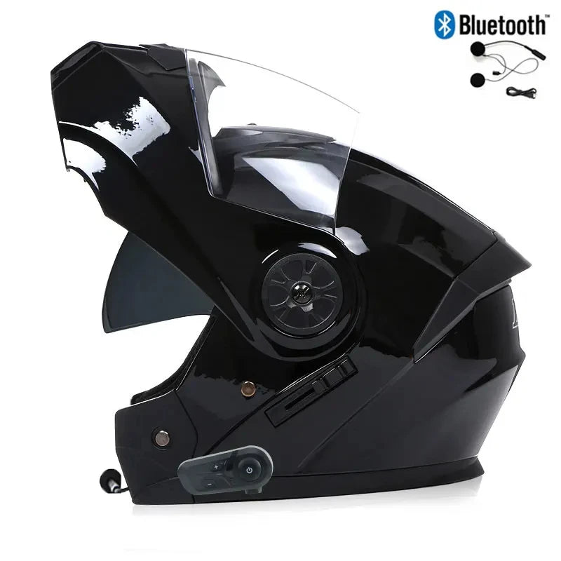 Casque moto Bluetooth rabattable ECE/DOT – Connecté, sécurisant, prêt pour tous tes trajets