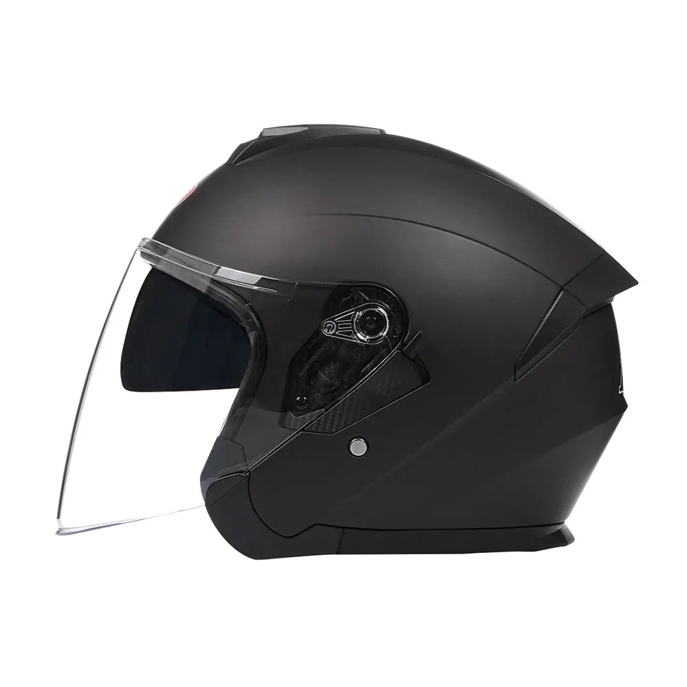 Casque moto homme 3/4 urbain – Look vintage, respirant & certifié ECE et  DOT, idéal pour l’été et les trajets stylés