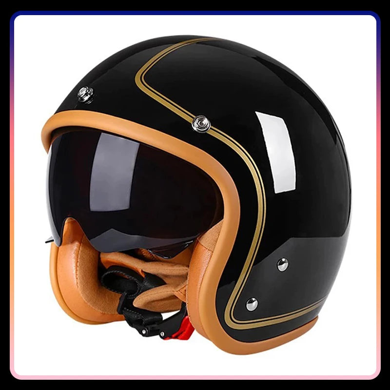 Casque Moto Jet - Visière Teintée - Homologué DOT & ECE