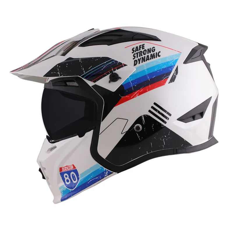 Casque moto homme – Certifié DOT & ECE, 4 saisons, sécurité sport & descente
