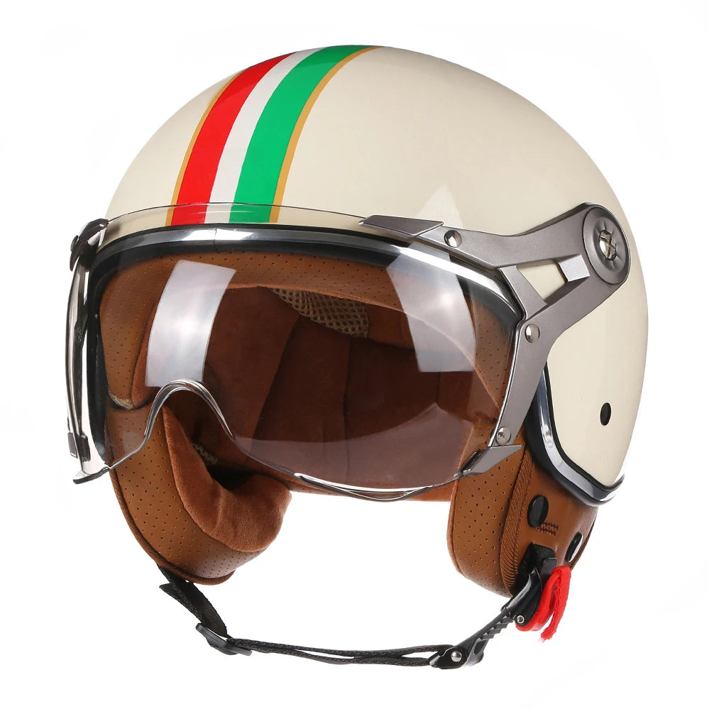 Casque Moto Jet – Style Classique & Confort Léger