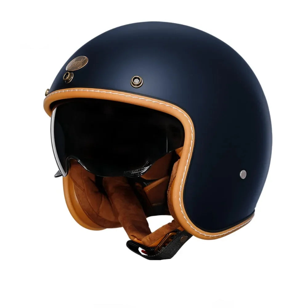 Casque Moto Vintage –  Style et Look Racer, Homologué DOT & ECE