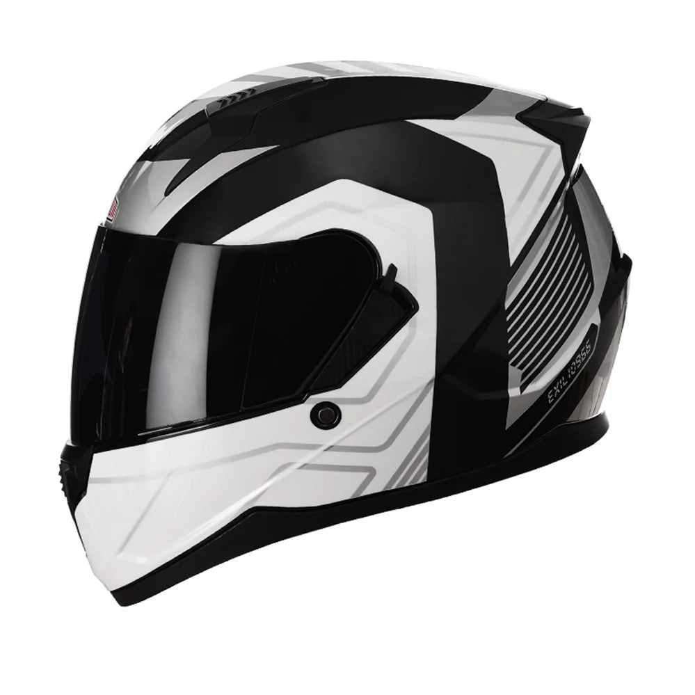 Casque modulable moto  – intégral, certifié DOT & ECE, confort 4 saisons & style sportif