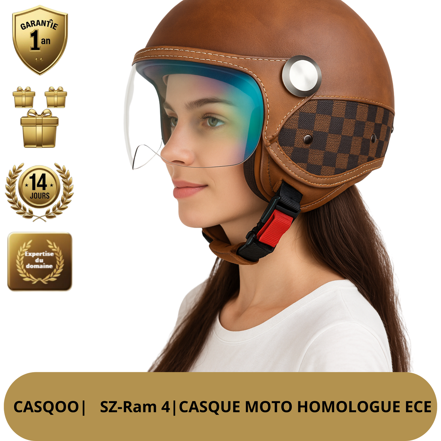 Casque Moto Jet – Homologué DOT & ECE – Double Visière | Unisexe