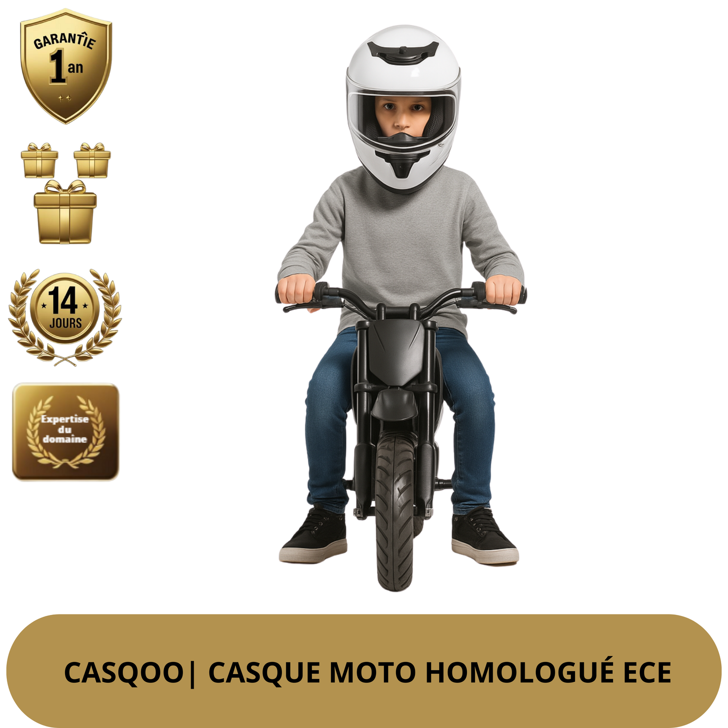 Casque Moto Enfant – Ultra Léger