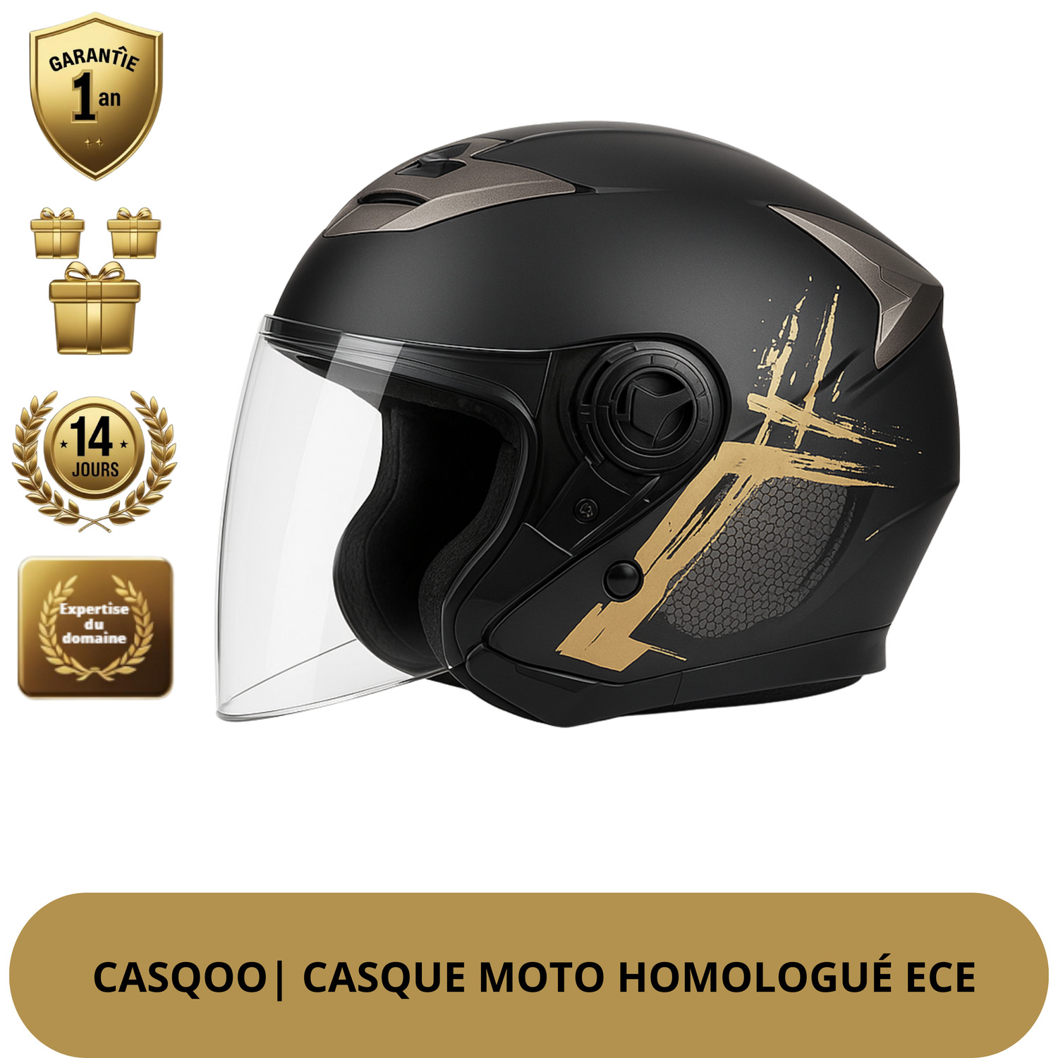 Casque modulable moto – Double visière, protection ajustable & style racé pour motards exigeants
