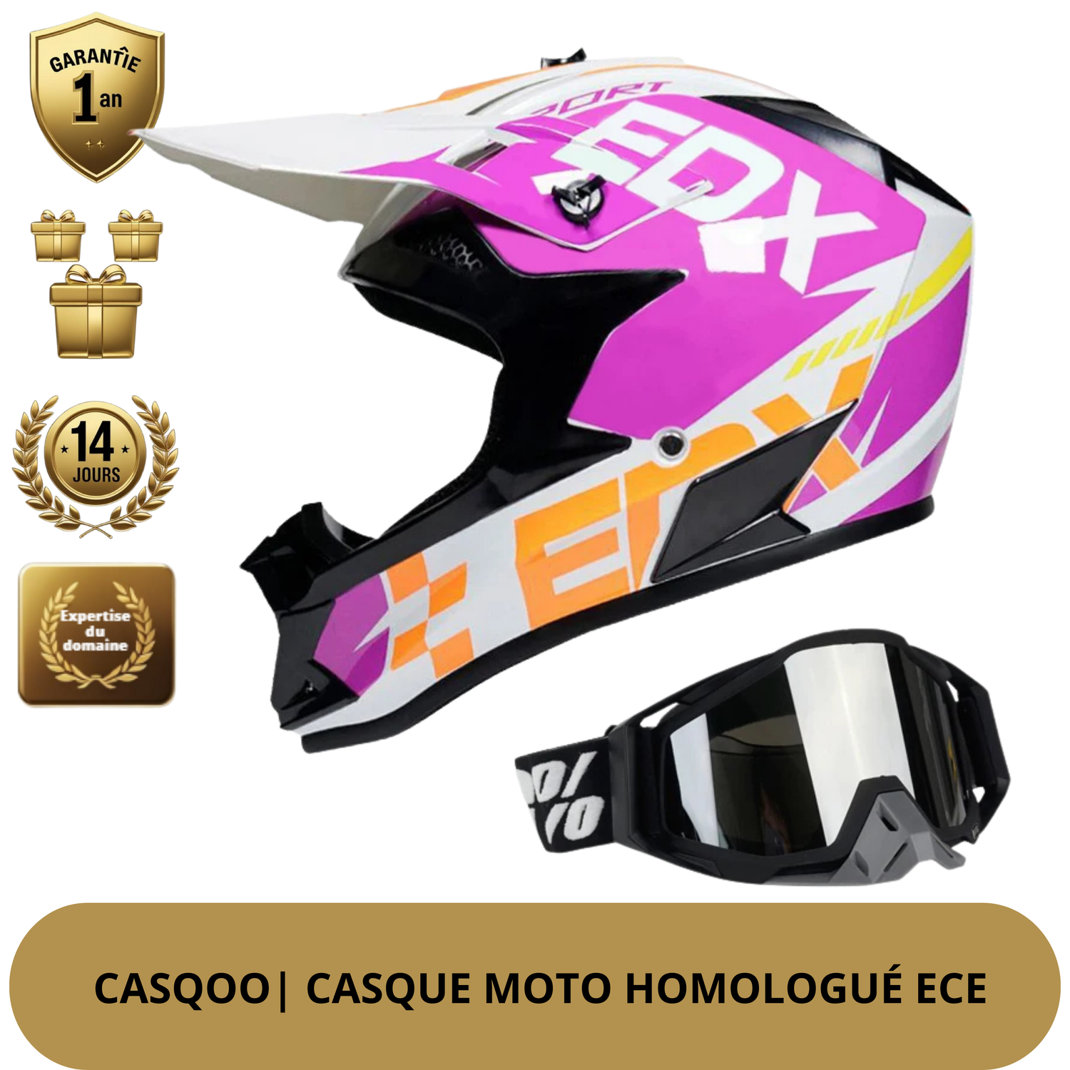 Casque de motocross – Aérodynamique, ultra-résistant et stylé pour les riders engagés