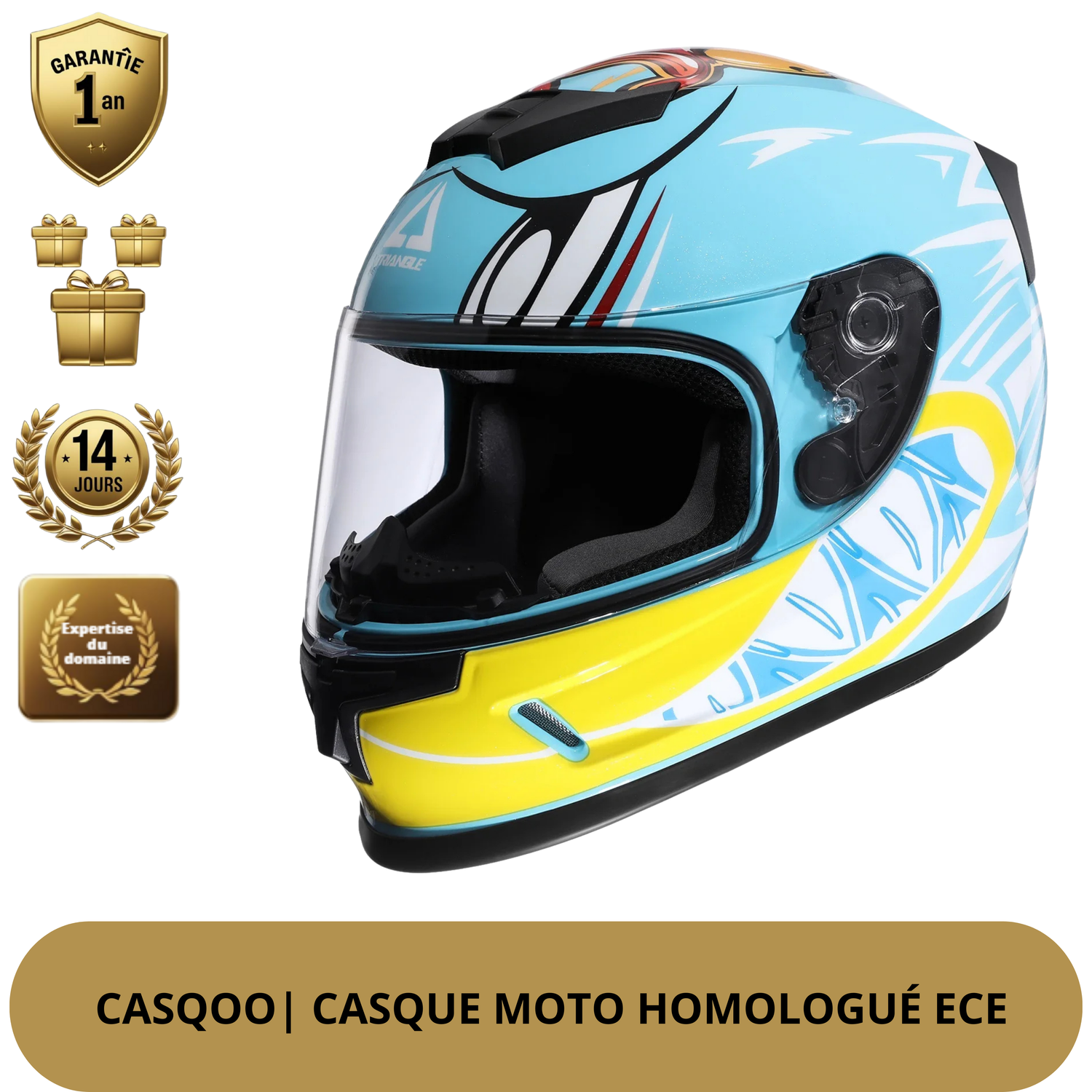 Casque Moto Enfant TRX – Ultra Léger