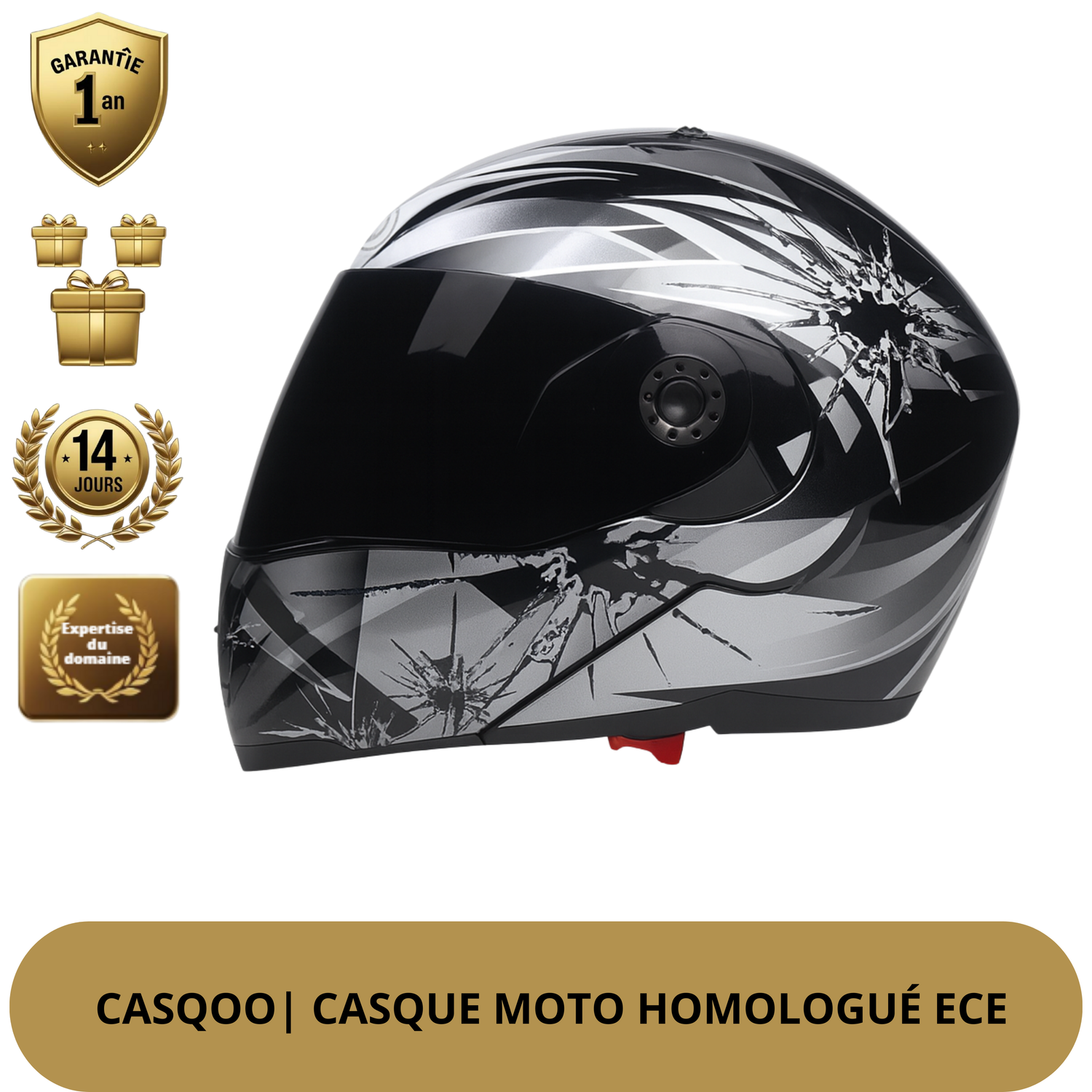 Casque Moto Homme - Protection Intégrale, Style Imparable