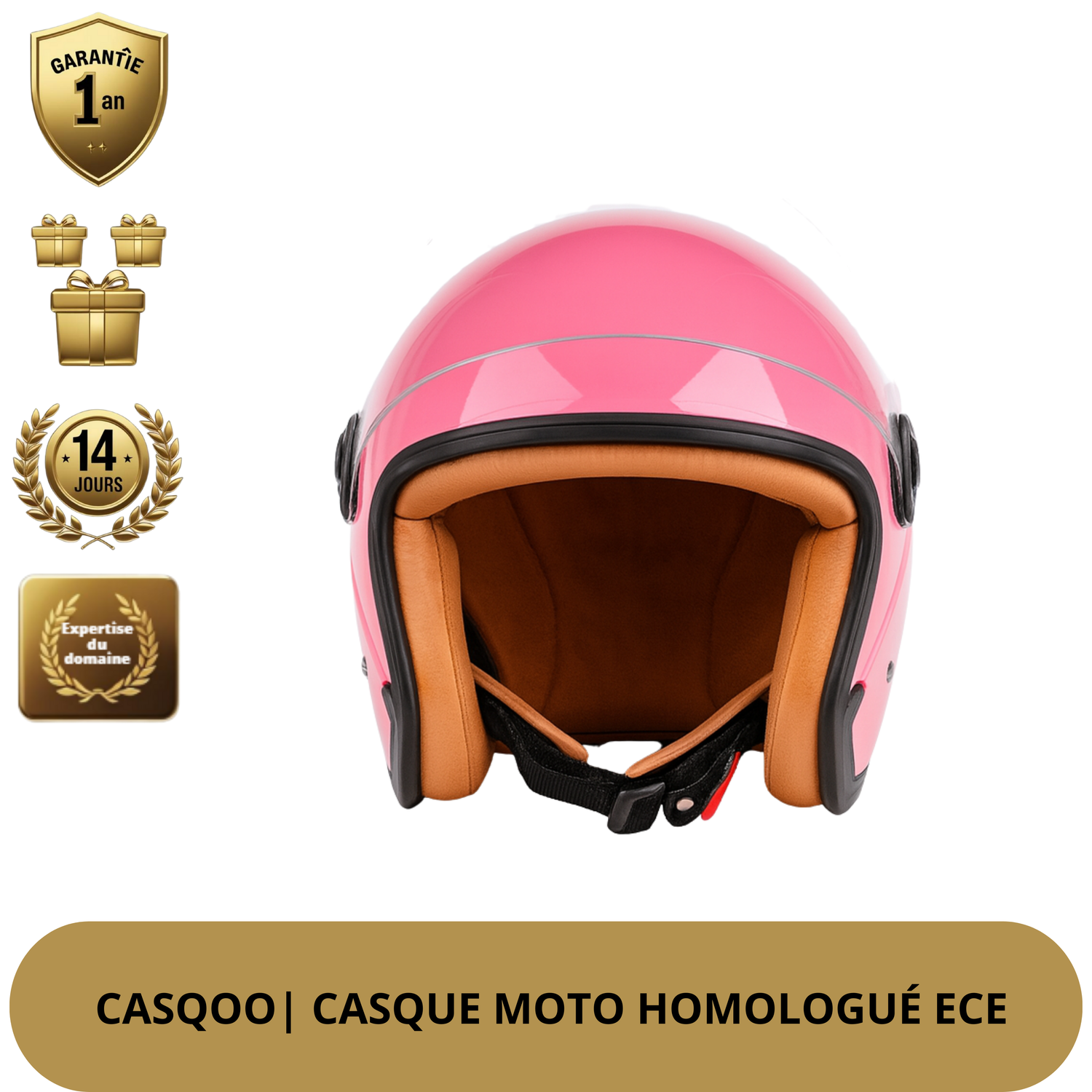 Casque Moto Jet - Ouvert Double Visière – Homologué DOT & ECE
