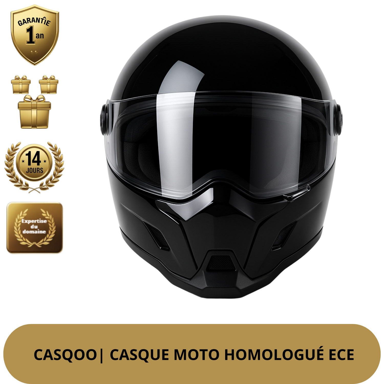 Casque Moto Jet - Ouvert Double Visière – Homologué DOT & ECE