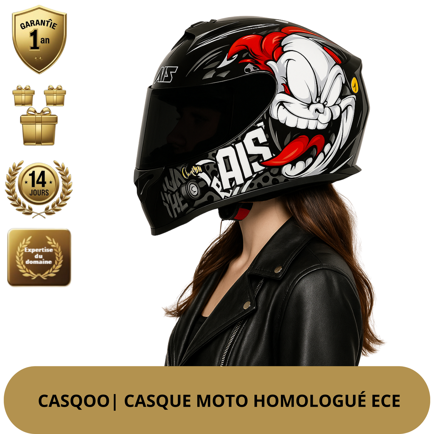 Casque Moto Femme Intégral Bluetooth – Sécurité, Style & Liberté